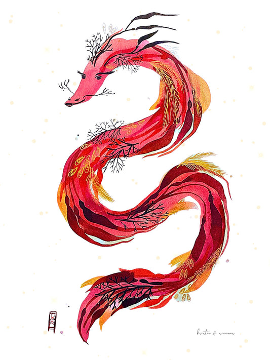 The Red Dragon Kelpie ~ Original Seaweed Creature